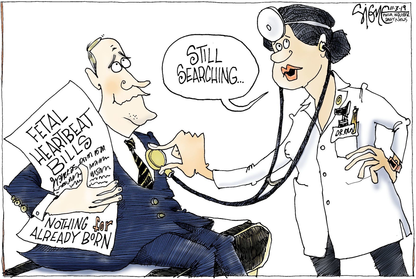 Signe Wilkinson cartoon